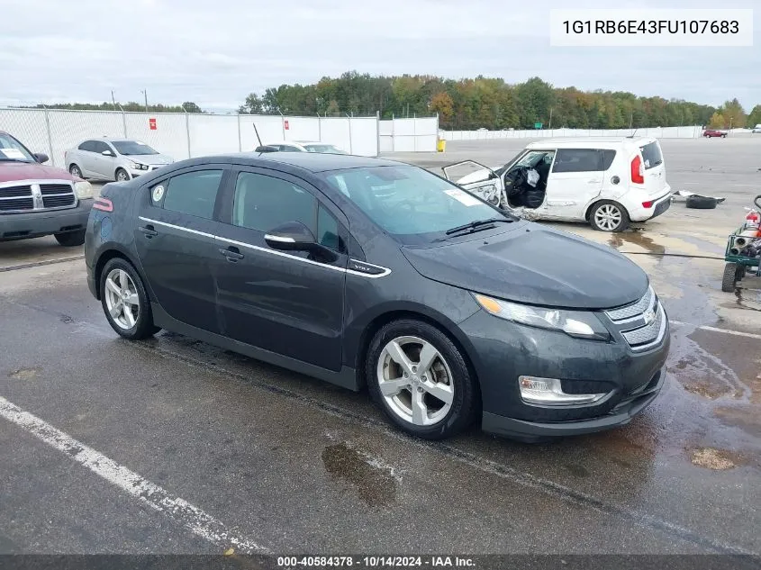 2015 Chevrolet Volt VIN: 1G1RB6E43FU107683 Lot: 40584378