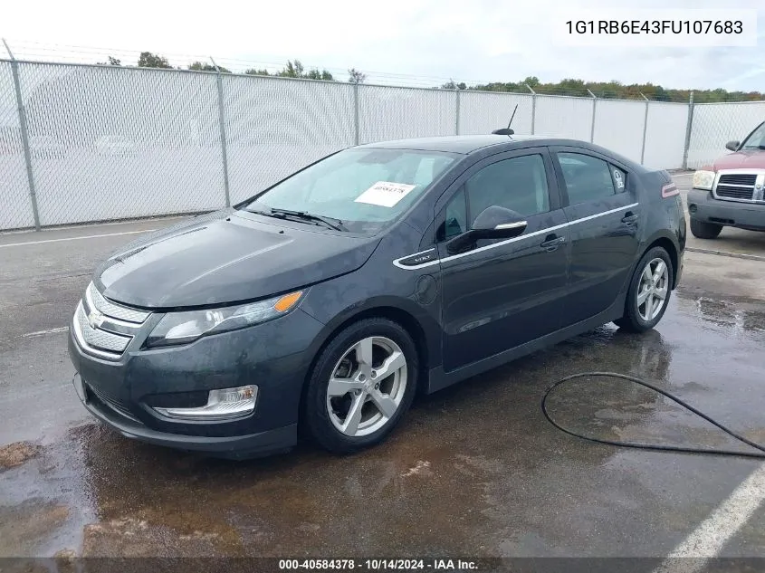 2015 Chevrolet Volt VIN: 1G1RB6E43FU107683 Lot: 40584378