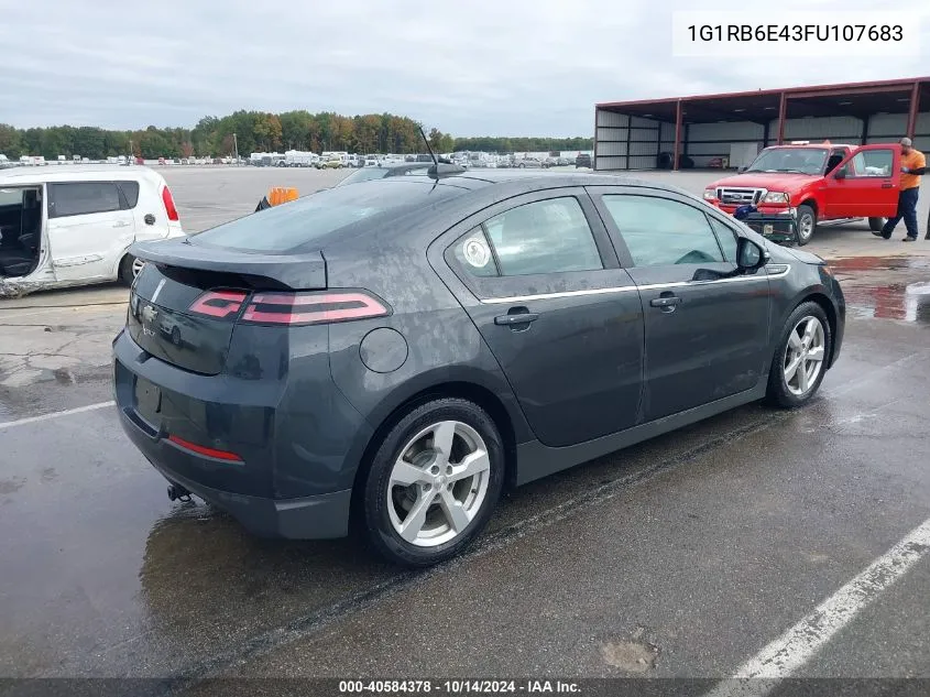 2015 Chevrolet Volt VIN: 1G1RB6E43FU107683 Lot: 40584378