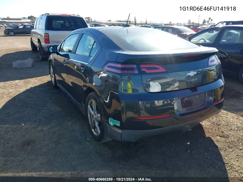 2015 Chevrolet Volt VIN: 1G1RD6E46FU141918 Lot: 40660289