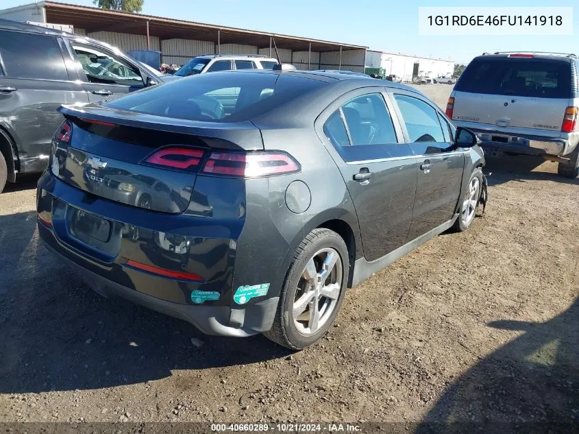 2015 Chevrolet Volt VIN: 1G1RD6E46FU141918 Lot: 40660289