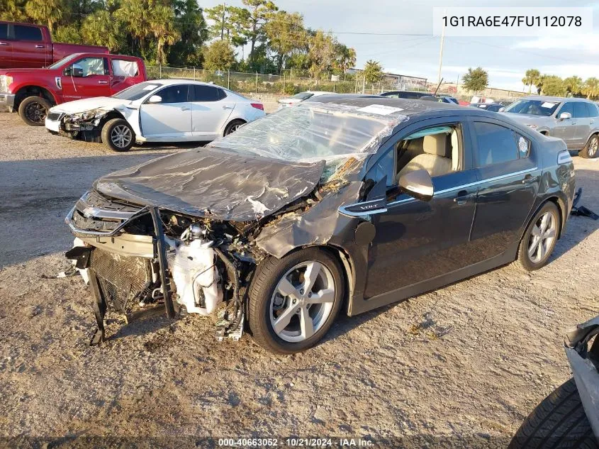 2015 Chevrolet Volt VIN: 1G1RA6E47FU112078 Lot: 40663052