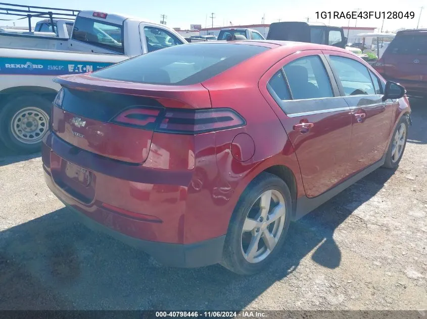 2015 Chevrolet Volt VIN: 1G1RA6E43FU128049 Lot: 40798446