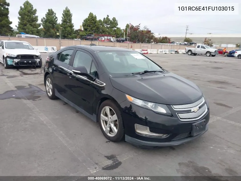 2015 Chevrolet Volt VIN: 1G1RC6E41FU103015 Lot: 40869072