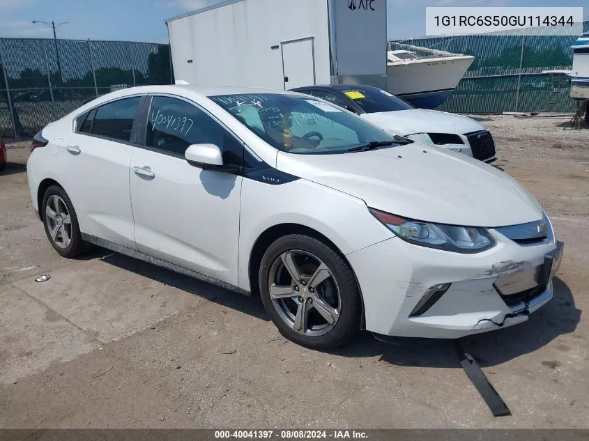 1G1RC6S50GU114344 2016 Chevrolet Volt Lt