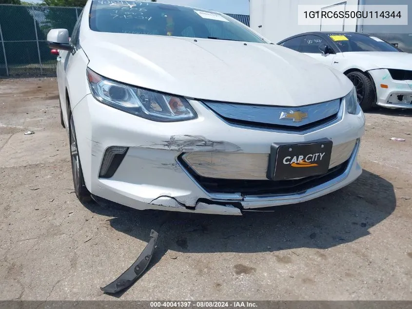 1G1RC6S50GU114344 2016 Chevrolet Volt Lt