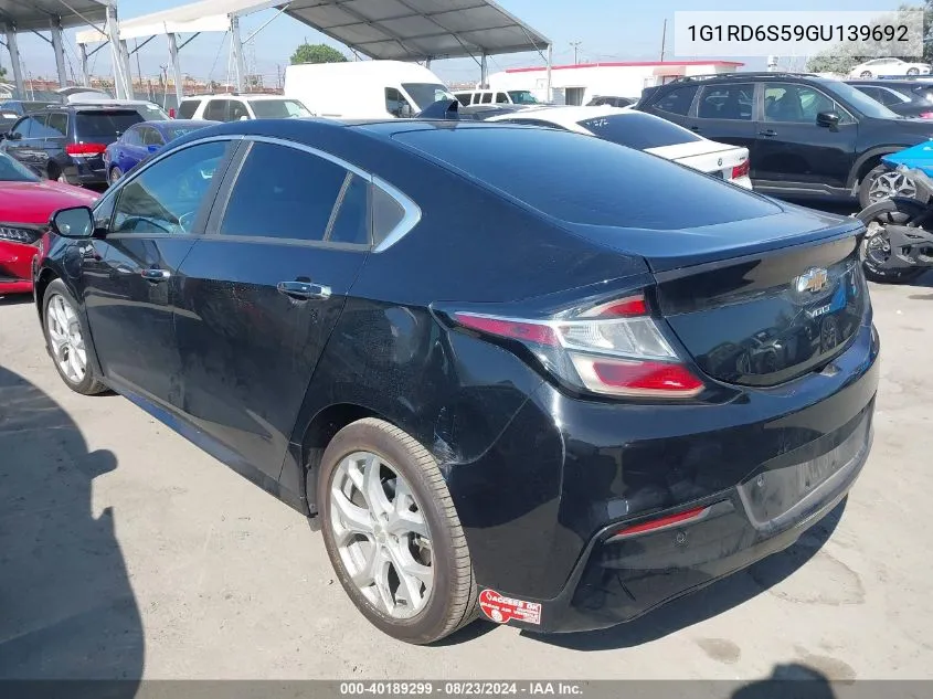 1G1RD6S59GU139692 2016 Chevrolet Volt Premier