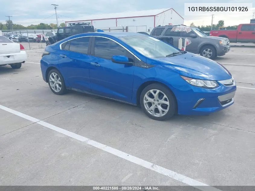 1G1RB6S58GU101926 2016 Chevrolet Volt Premier