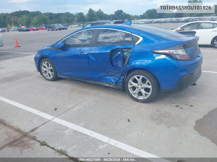 1G1RB6S58GU101926 2016 Chevrolet Volt Premier