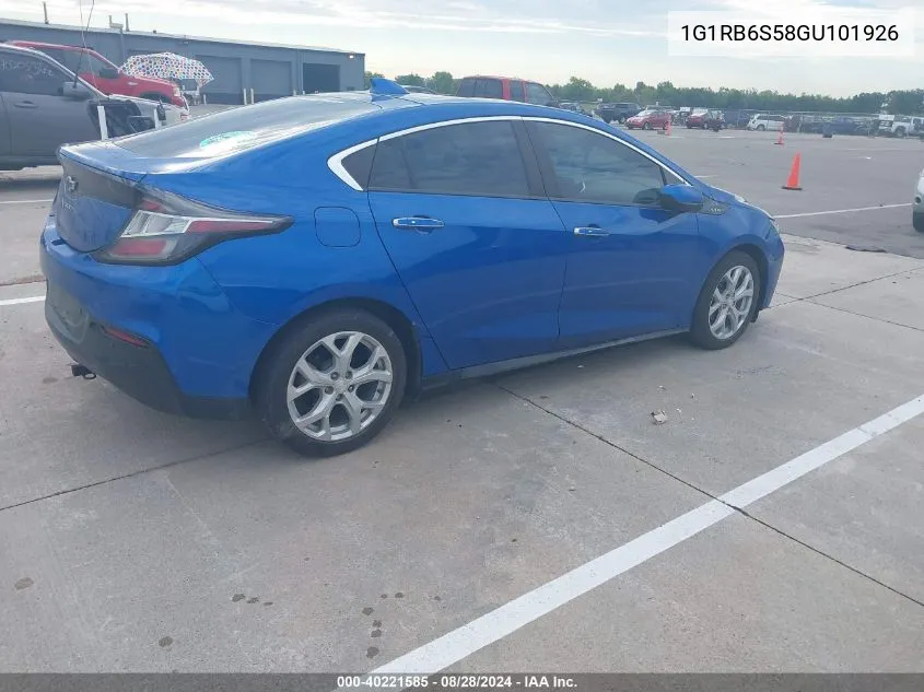 1G1RB6S58GU101926 2016 Chevrolet Volt Premier