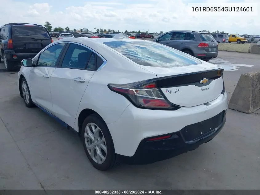 2016 Chevrolet Volt Premier VIN: 1G1RD6S54GU124601 Lot: 40232333