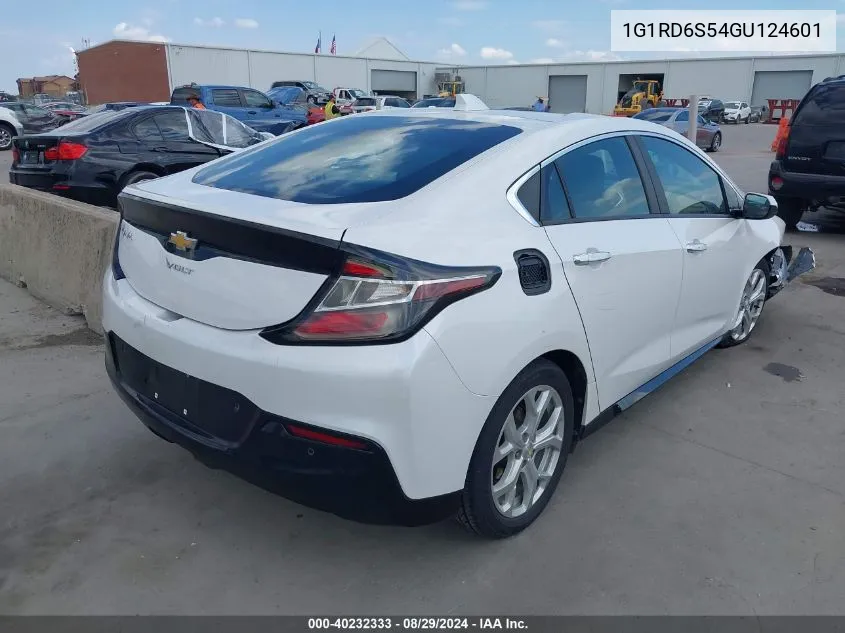 2016 Chevrolet Volt Premier VIN: 1G1RD6S54GU124601 Lot: 40232333