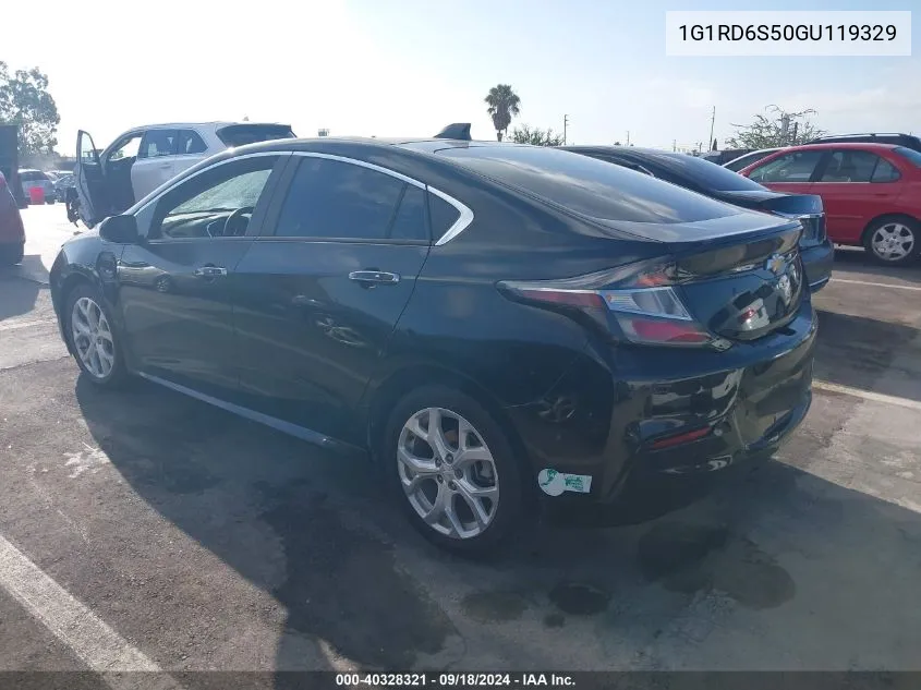 2016 Chevrolet Volt Premier VIN: 1G1RD6S50GU119329 Lot: 40328321