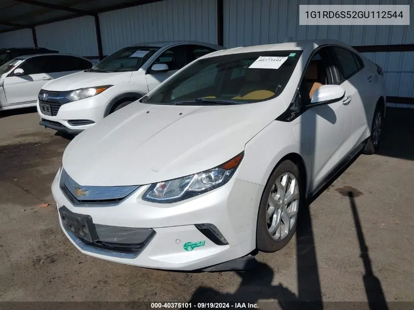 2016 Chevrolet Volt Premier VIN: 1G1RD6S52GU112544 Lot: 40375101