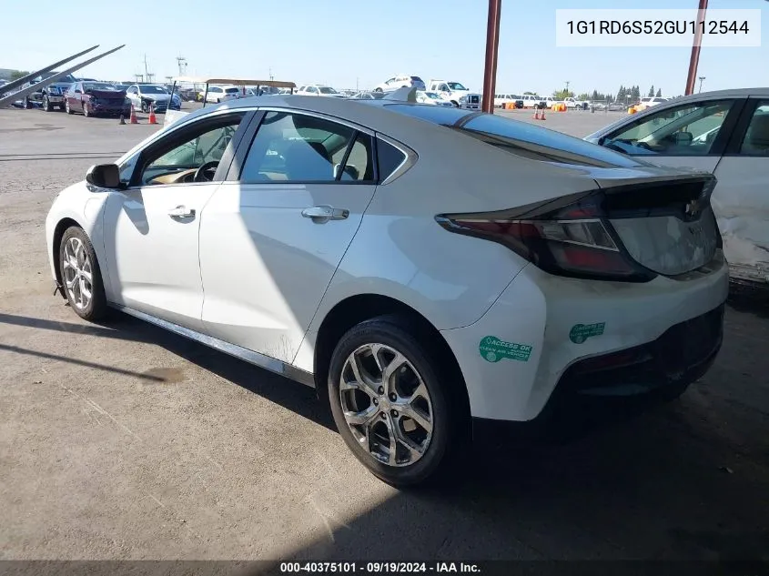 2016 Chevrolet Volt Premier VIN: 1G1RD6S52GU112544 Lot: 40375101