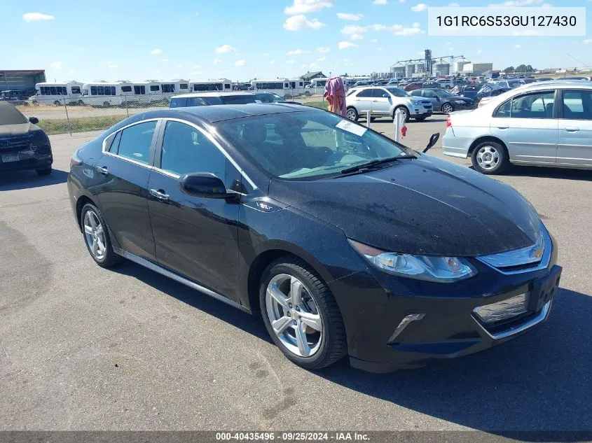 2016 Chevrolet Volt Lt VIN: 1G1RC6S53GU127430 Lot: 40435496