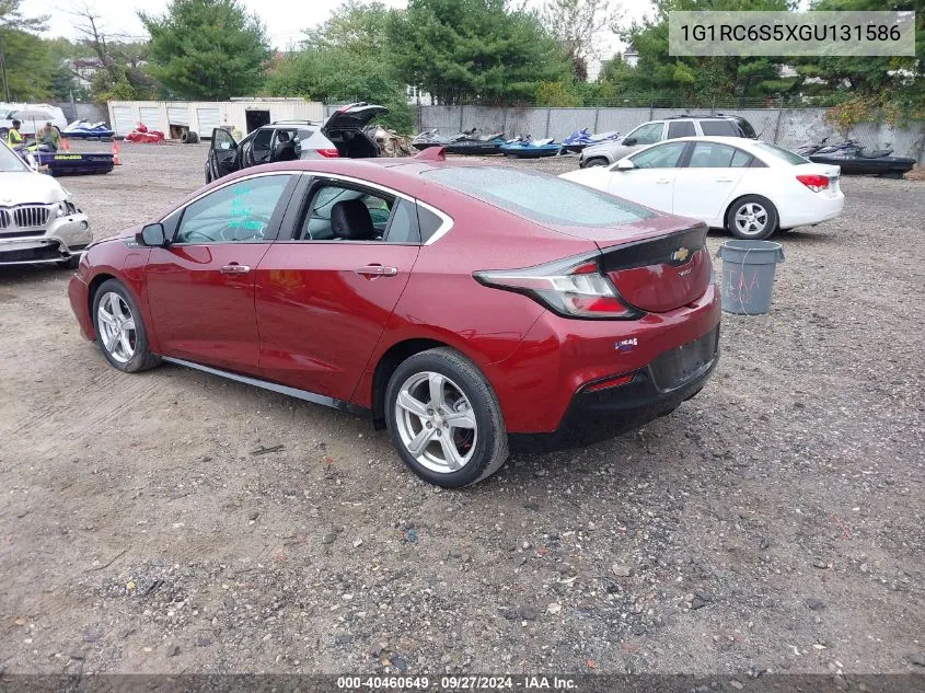 2016 Chevrolet Volt Lt VIN: 1G1RC6S5XGU131586 Lot: 40460649