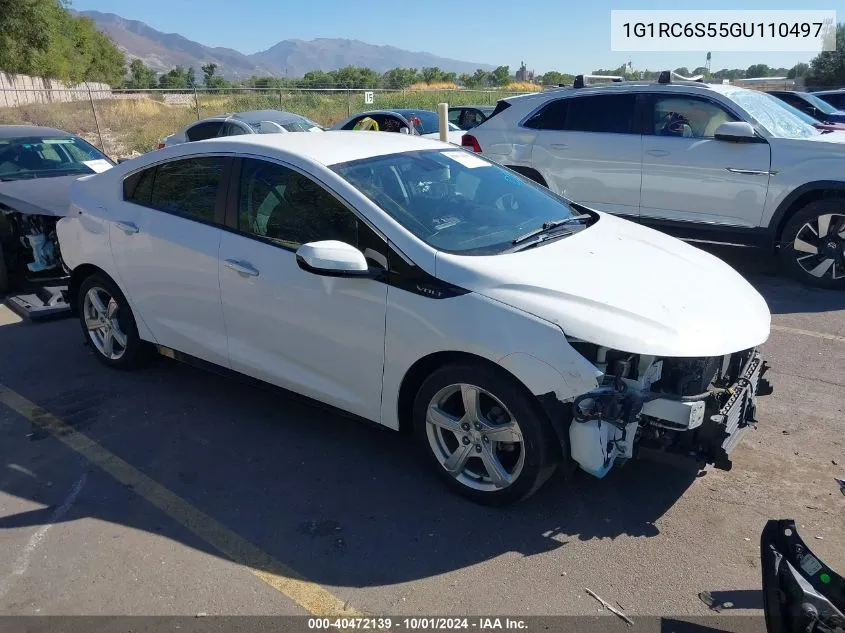 2016 Chevrolet Volt Lt VIN: 1G1RC6S55GU110497 Lot: 40472139