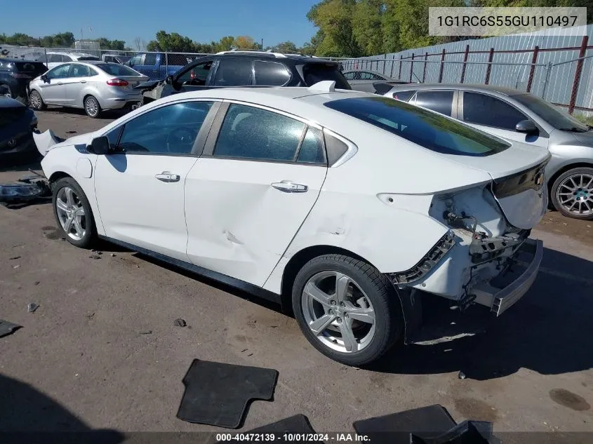 2016 Chevrolet Volt Lt VIN: 1G1RC6S55GU110497 Lot: 40472139