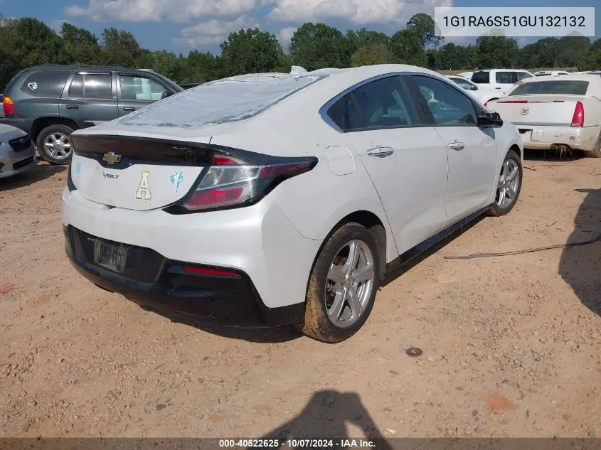 2016 Chevrolet Volt Lt VIN: 1G1RA6S51GU132132 Lot: 40522625