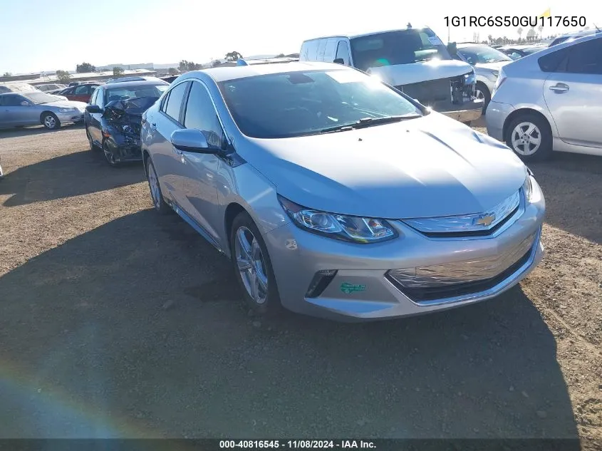 2016 Chevrolet Volt Lt VIN: 1G1RC6S50GU117650 Lot: 40816545