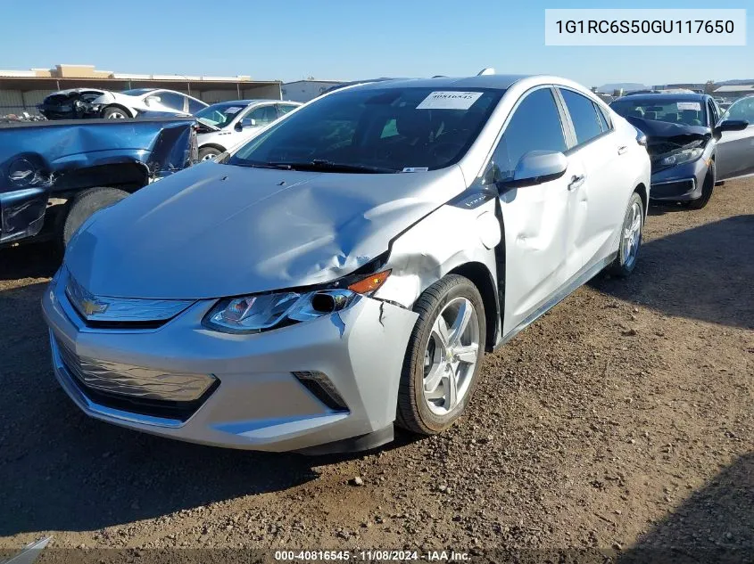 2016 Chevrolet Volt Lt VIN: 1G1RC6S50GU117650 Lot: 40816545