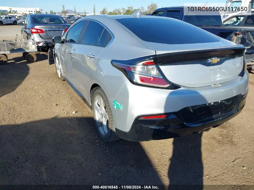 2016 Chevrolet Volt Lt VIN: 1G1RC6S50GU117650 Lot: 40816545