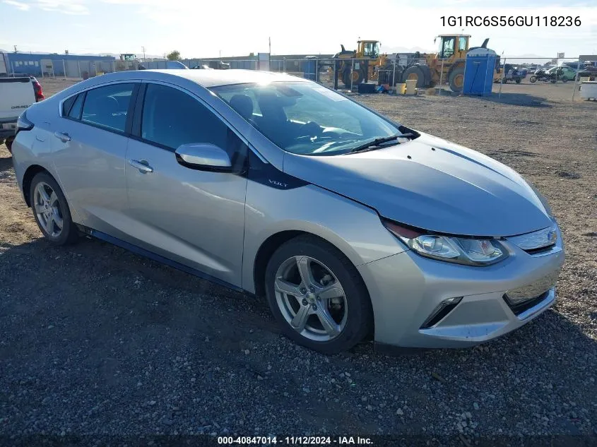 2016 Chevrolet Volt Lt VIN: 1G1RC6S56GU118236 Lot: 40847014