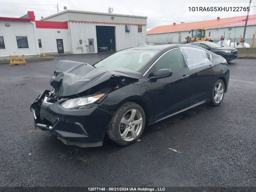 2017 Chevrolet Volt Lt VIN: 1G1RA6S5XHU122765 Lot: 12077148