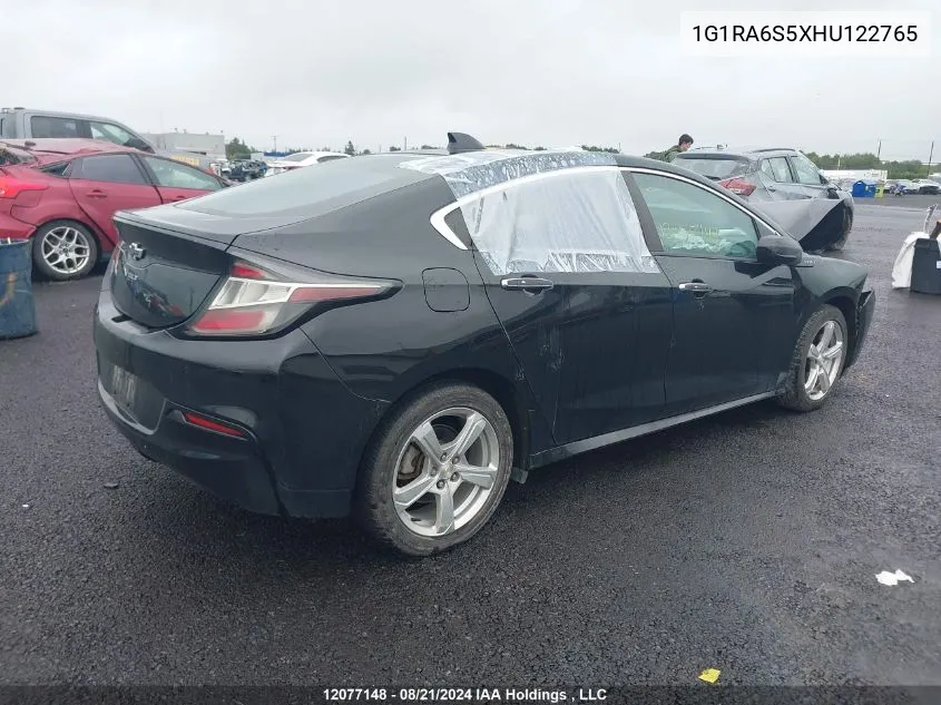 1G1RA6S5XHU122765 2017 Chevrolet Volt Lt