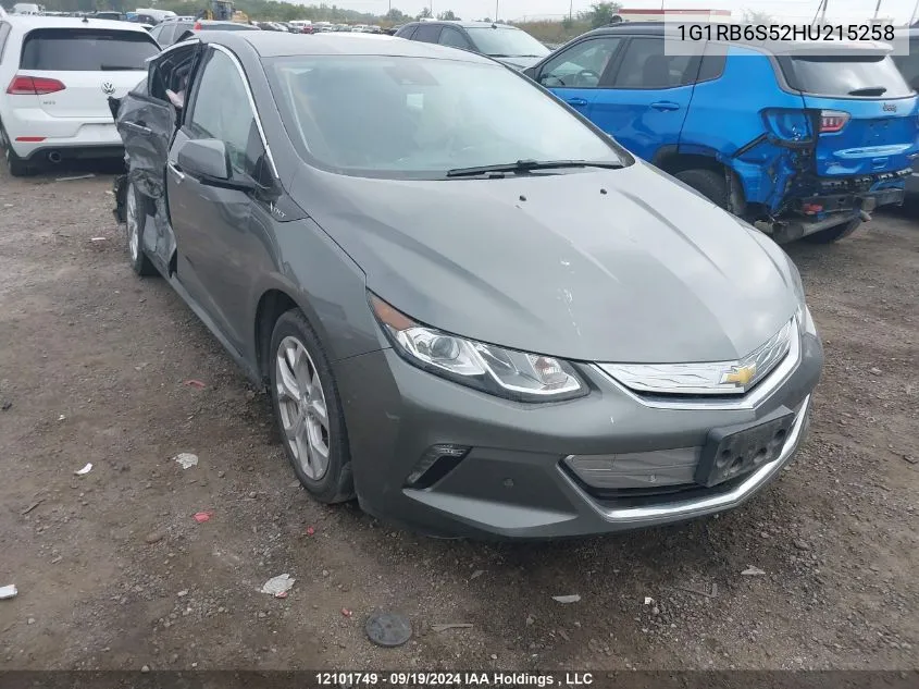 2017 Chevrolet Volt VIN: 1G1RB6S52HU215258 Lot: 12101749