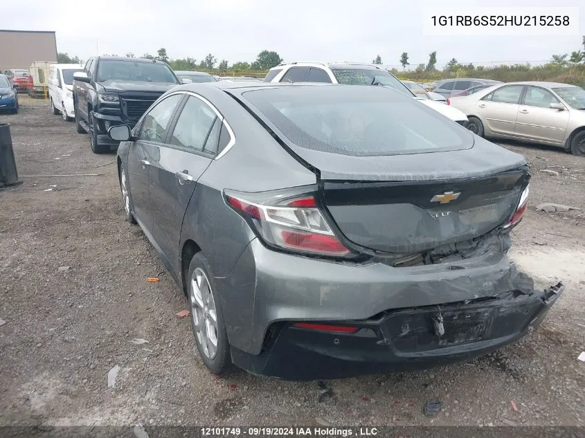 1G1RB6S52HU215258 2017 Chevrolet Volt