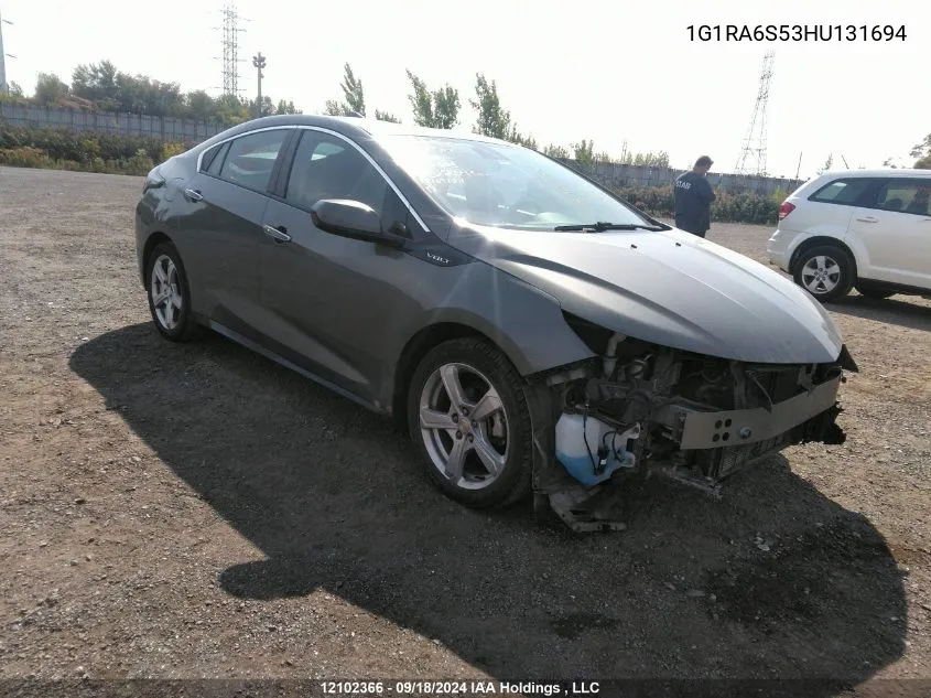 2017 Chevrolet Volt Lt VIN: 1G1RA6S53HU131694 Lot: 12102366