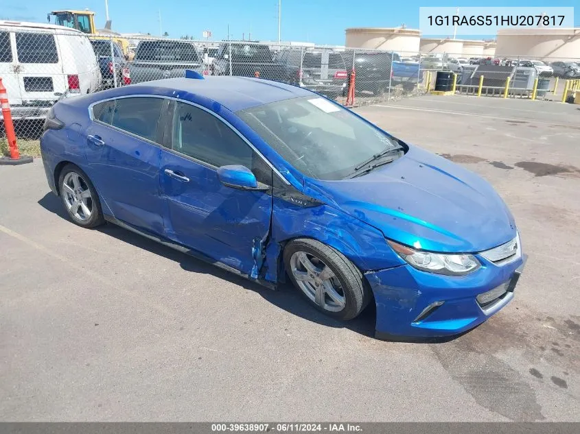 1G1RA6S51HU207817 2017 Chevrolet Volt Lt