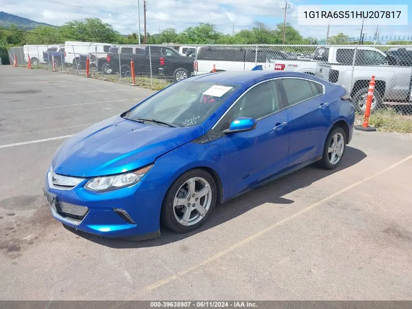 1G1RA6S51HU207817 2017 Chevrolet Volt Lt