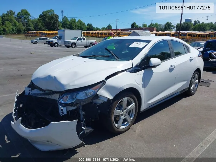 2017 Chevrolet Volt Lt VIN: 1G1RC6S51HU177275 Lot: 39817394