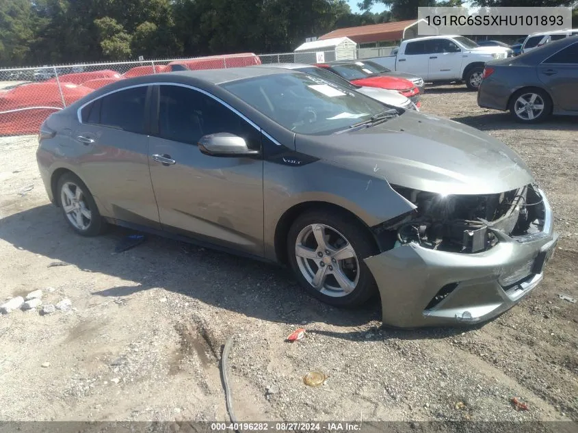 2017 Chevrolet Volt Lt VIN: 1G1RC6S5XHU101893 Lot: 40196282