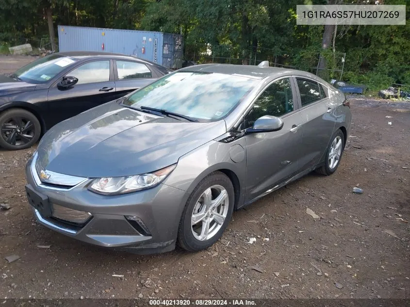 2017 Chevrolet Volt Lt VIN: 1G1RA6S57HU207269 Lot: 40213920