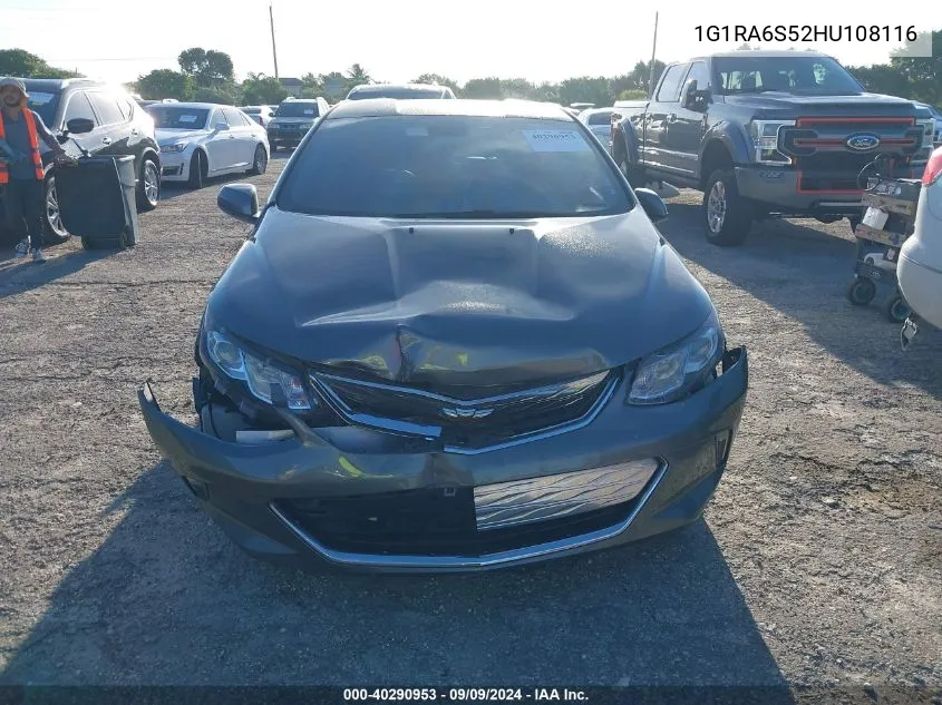 2017 Chevrolet Volt Lt VIN: 1G1RA6S52HU108116 Lot: 40290953