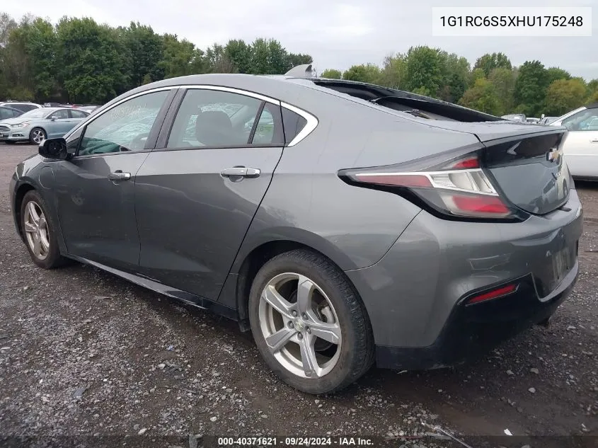 2017 Chevrolet Volt Lt VIN: 1G1RC6S5XHU175248 Lot: 40371621