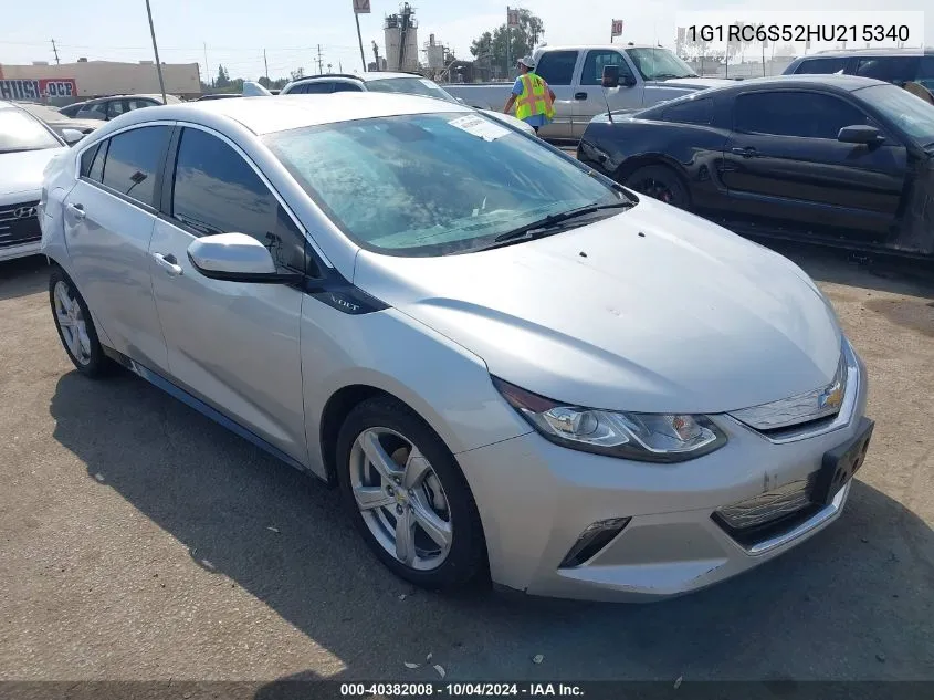 2017 Chevrolet Volt Lt VIN: 1G1RC6S52HU215340 Lot: 40382008