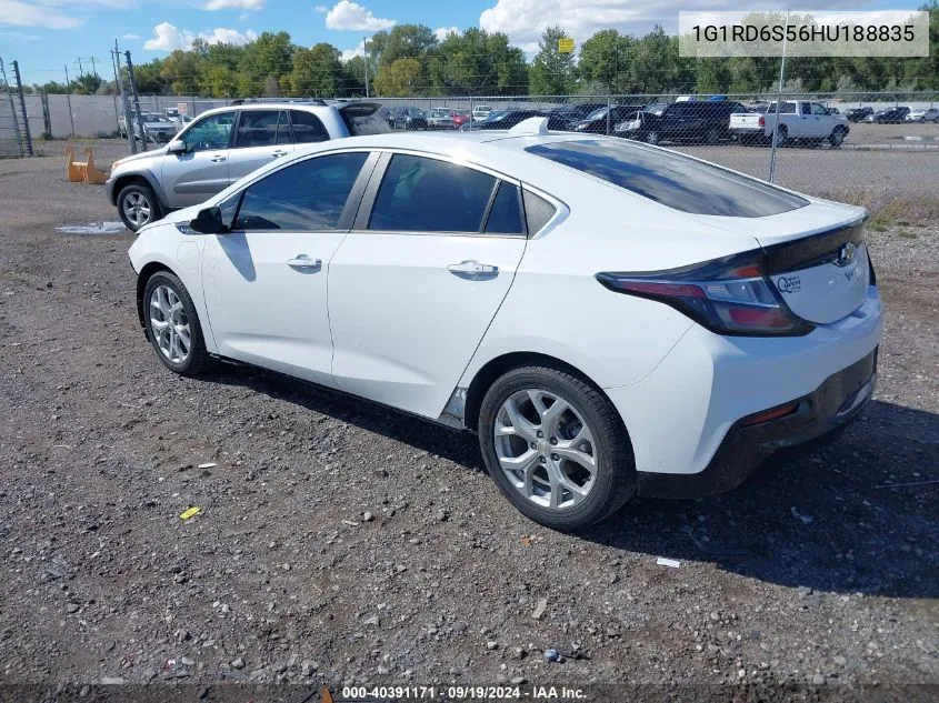 2017 Chevrolet Volt Premier VIN: 1G1RD6S56HU188835 Lot: 40391171