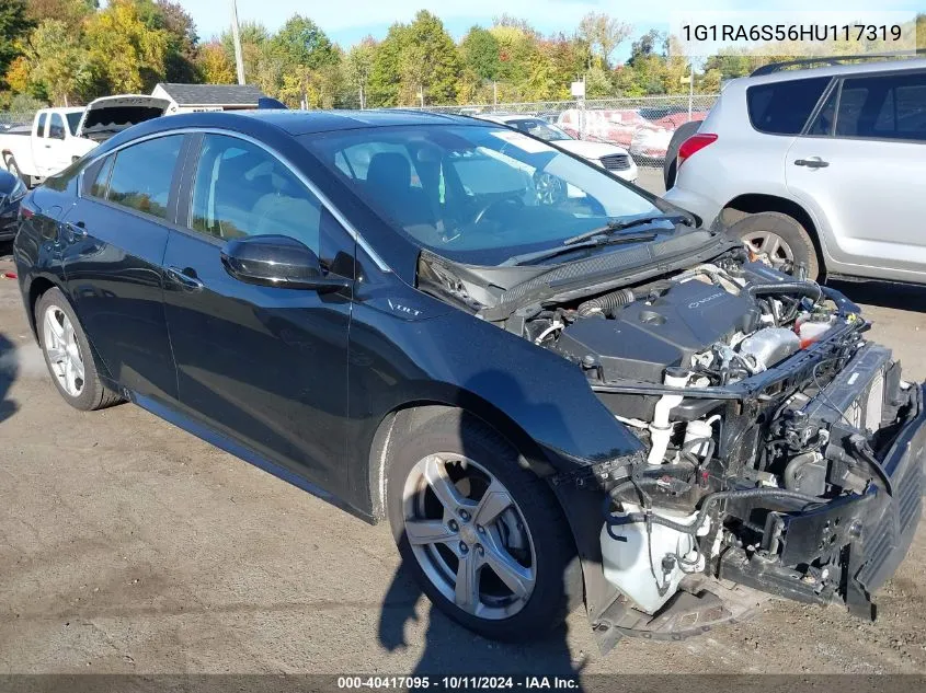 2017 Chevrolet Volt Lt VIN: 1G1RA6S56HU117319 Lot: 40417095