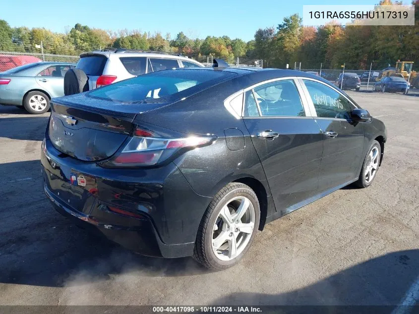 2017 Chevrolet Volt Lt VIN: 1G1RA6S56HU117319 Lot: 40417095