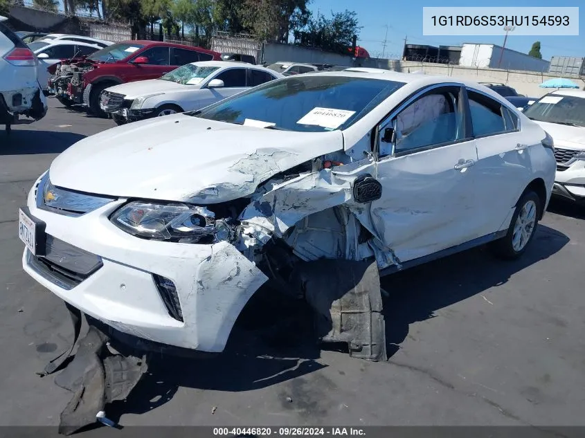 2017 Chevrolet Volt Premier VIN: 1G1RD6S53HU154593 Lot: 40446820