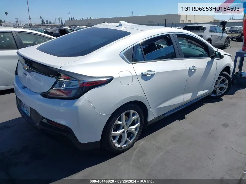 2017 Chevrolet Volt Premier VIN: 1G1RD6S53HU154593 Lot: 40446820