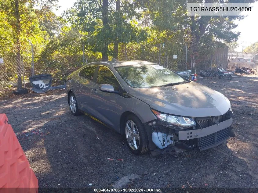 2017 Chevrolet Volt Lt VIN: 1G1RA6S55HU204600 Lot: 40470705