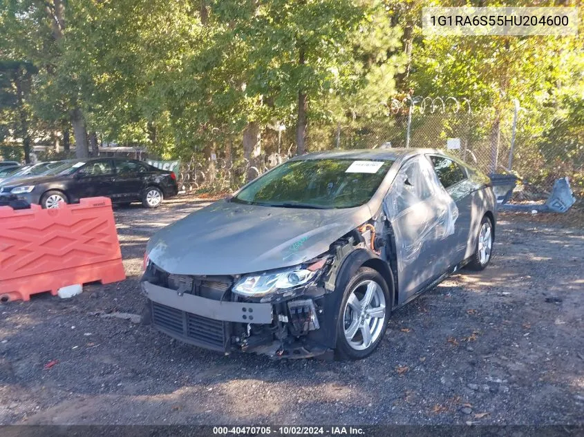 2017 Chevrolet Volt Lt VIN: 1G1RA6S55HU204600 Lot: 40470705