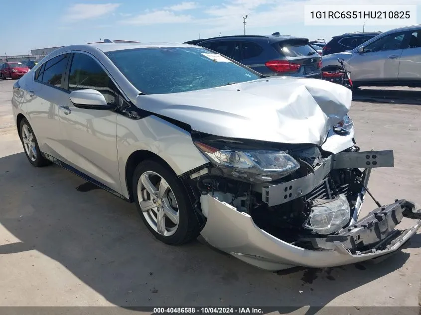 2017 Chevrolet Volt Lt VIN: 1G1RC6S51HU210825 Lot: 40486588