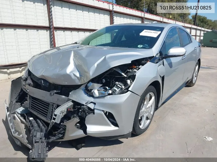 2017 Chevrolet Volt Lt VIN: 1G1RC6S51HU210825 Lot: 40486588